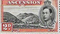 [King George VI and Views of Ascension, tip F3]