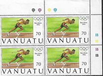 [Vanuatu's Participation in Melanesian Football Cup and Olympic Games - Barcelona, Spain, type LF]