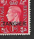 [King George VI - Great Britain Postage Stamps Overprinted "TANGIER", type F1]