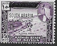 [Issues of 1954 Overprinted "SOUTH ARABIA" and Surcharged, type AB1]