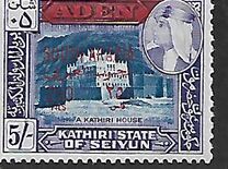 [Issues of 1954 Overprinted "SOUTH ARABIA" and Surcharged, type X1]
