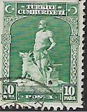 [Inscription "TÜRKIYE CÜMHURIYETI" - "Ü" in "CÜMHURIYETI", type JT1]