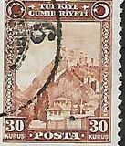 [Inscription "TÜRKIYE CÜMHURIYETI" - "Ü" in "CÜMHURIYETI", type JU5]