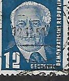 [President Wilhelm Pieck - New Watermark, ประเภท I3]