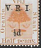 [British Occupation - Previous Issues Surcharged & Overprinted "V.R.I.", type J]