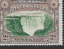 [Victoria Falls - Nos. 30 & 31 Inscribed with "Postage & Revenue" at Top of Frame, type F]