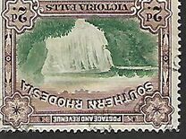 [Victoria Falls - Nos. 30 & 31 Inscribed with "Postage & Revenue" at Top of Frame, type F]