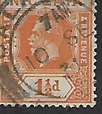 [King George V - As Previous. Die II, "POSTAGE" and "& REVENUE" Labels Curve Inwards at Top, نوع A24]