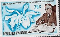 [The 25th Anniversary of the Death of Franklin D. Roosevelt, 1882-1945, type JP]