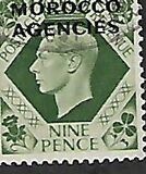 [Great Britain Postage Stamps Overprinted "MOROCCO AGENCIES" Horizontally, type P11]