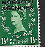 [Great Britain Postage Stamps Overprinted "MOROCCO AGENCIES", type S2]