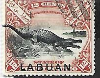 [Not Issued North Borneo Stamps Overprinted "LABUAN" - Overprint on Country Name Instead of Value, Tipe P]