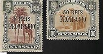 [Giraffe & Dromedary Camels - Nos. 27 & 36 Overprinted "PROVISORIO" & Surcharged, type G]