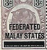 [Negri Sembilan Postage Stamps Overprinted, type A2]