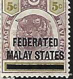 [Perak Postage Stamps Overprinted, type B]
