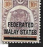 [Perak Postage Stamps Overprinted, type B1]