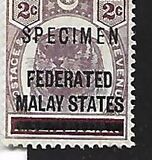 [Negri Sembilan Postage Stamps Overprinted, type A1]