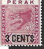 [Tiger - Not Issued Stamp Surcharged, type J]