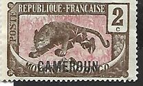 [Middle Congo Postage Stamps (Colors Changed) Overprinted "CAMEROUN", type E1]