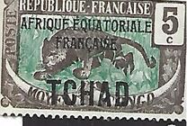 [No. 1-18 Overprinted "AFRIQUE EQUATORIALE FRANCAISE", type D3]