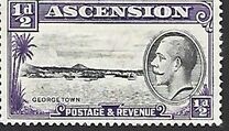 [Medallion Portrait of King George V and Views of Ascension, type H]
