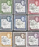 [King George VI - Map of Falkland Islands, タイプ A]