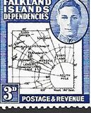 [King George VI - Map of Falkland Islands, tegund A7]
