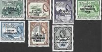 [British Guiana Postage Stamps Overprinted "GUYANA INDEPENDENCE 1966", type A]