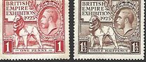 [The Re-opening of the British Exhibition in Wembley - Year 1925 on Stamp, type CE]