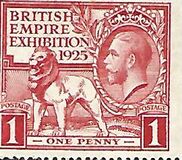[The Re-opening of the British Exhibition in Wembley - Year 1925 on Stamp, type CE]