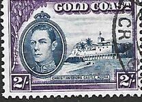 [King George VI & Christiansborg Castle, Accra, tegund R2]