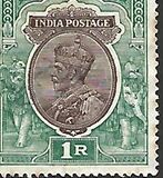 [King George V, 1865-1936 - New Watermark & Different Colors, प्रकार XBG7]