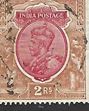 [King George V, 1865-1936 - New Watermark & Different Colors, प्रकार XBG8]