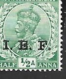 [India Postage Stamps Overprinted "I.E.F.", type A1]