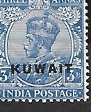 [King George V - India Postage Stamps of 1911-1912 Overprinted "KUWAIT", type A6]