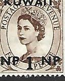 [Queen Elizabeth II - Stamps of Great Britain Overprinted "KUWAIT" and Surcharged in New Currency, type DA]