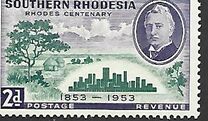 [The 100th Anniversary of the Birth of Cecil Rhodes, type AC]