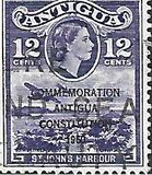 [Nos. 104 & 109 Overprinted "COMMEMORATION/ANTIGUA/CONSTITUTION/1960", type AM]