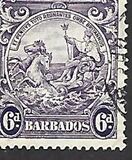 [Alegroría de Barbados. Sin inscripción "Postage & Revenue"., tipo Z12]