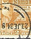 [Samoa Postage & Revenue, tip N6]