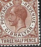[King George V - Different Watermark, jenis J9]