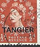 [Queen Elizabeth II - Great Britain Postage Stamps Overprinted "TANGIER", 類型 P]