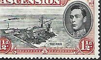 [King George VI and Views of Ascension, type P]