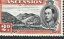 [King George VI and Views of Ascension, type F3]