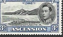 [King George VI and Views of Ascension, type Q]