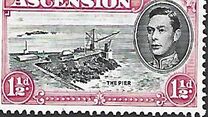 [King George VI and Views of Ascension, type P2]