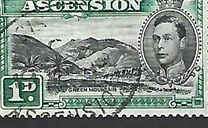 [King George VI and Views of Ascension, type F1]