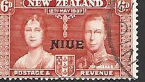 [New Zealand Postage Stamps Overprinted "NIUE", type AD]