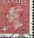 [King George VI - Inscription: "POSTES POSTAGE", タイプ EM]