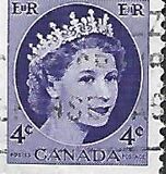 [Queen Elizabeth II - Normal Paper, See 1962 for Fluorescent Stripes, type GT3]